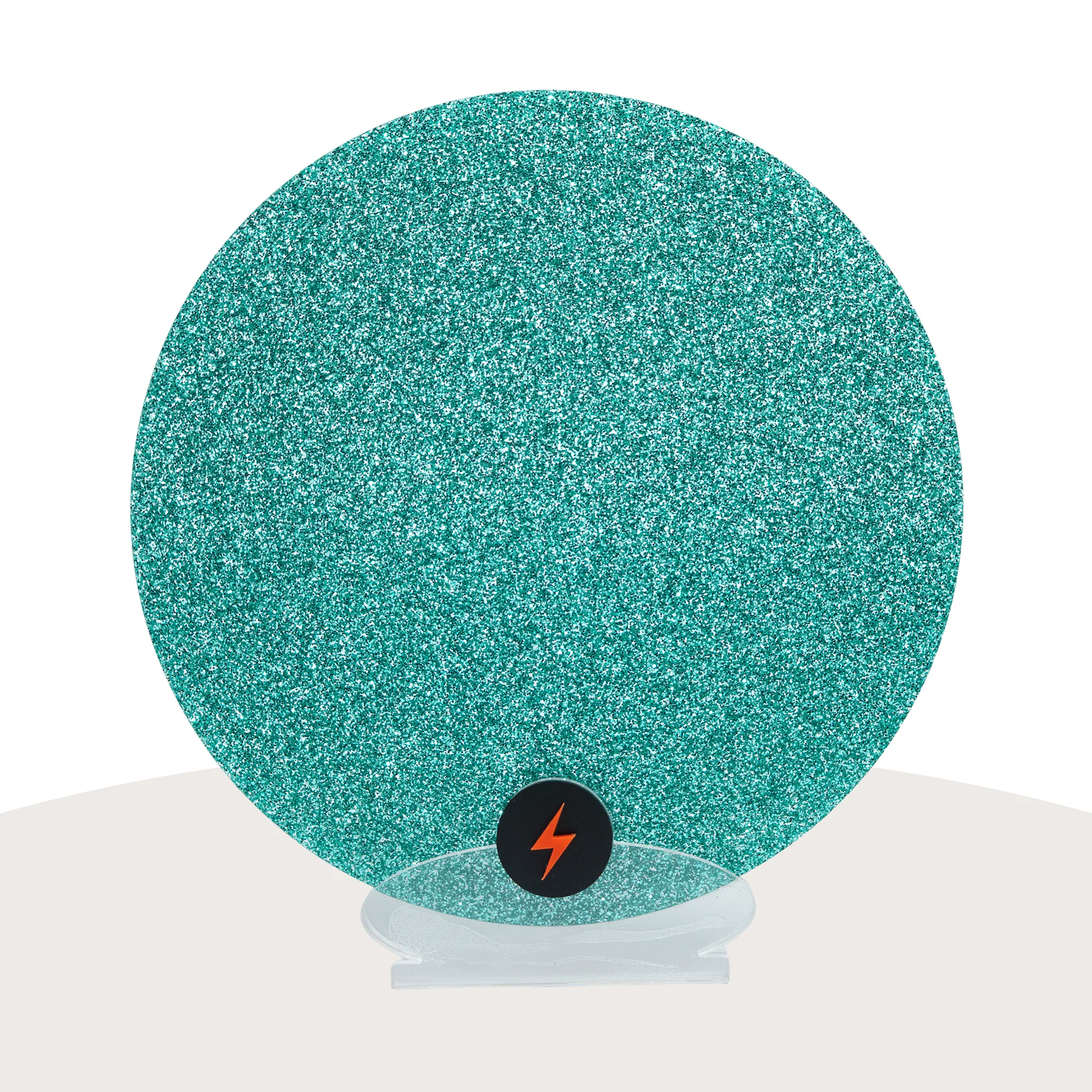 Aqua/Teal Standard Glitter Acrylic - Image 3