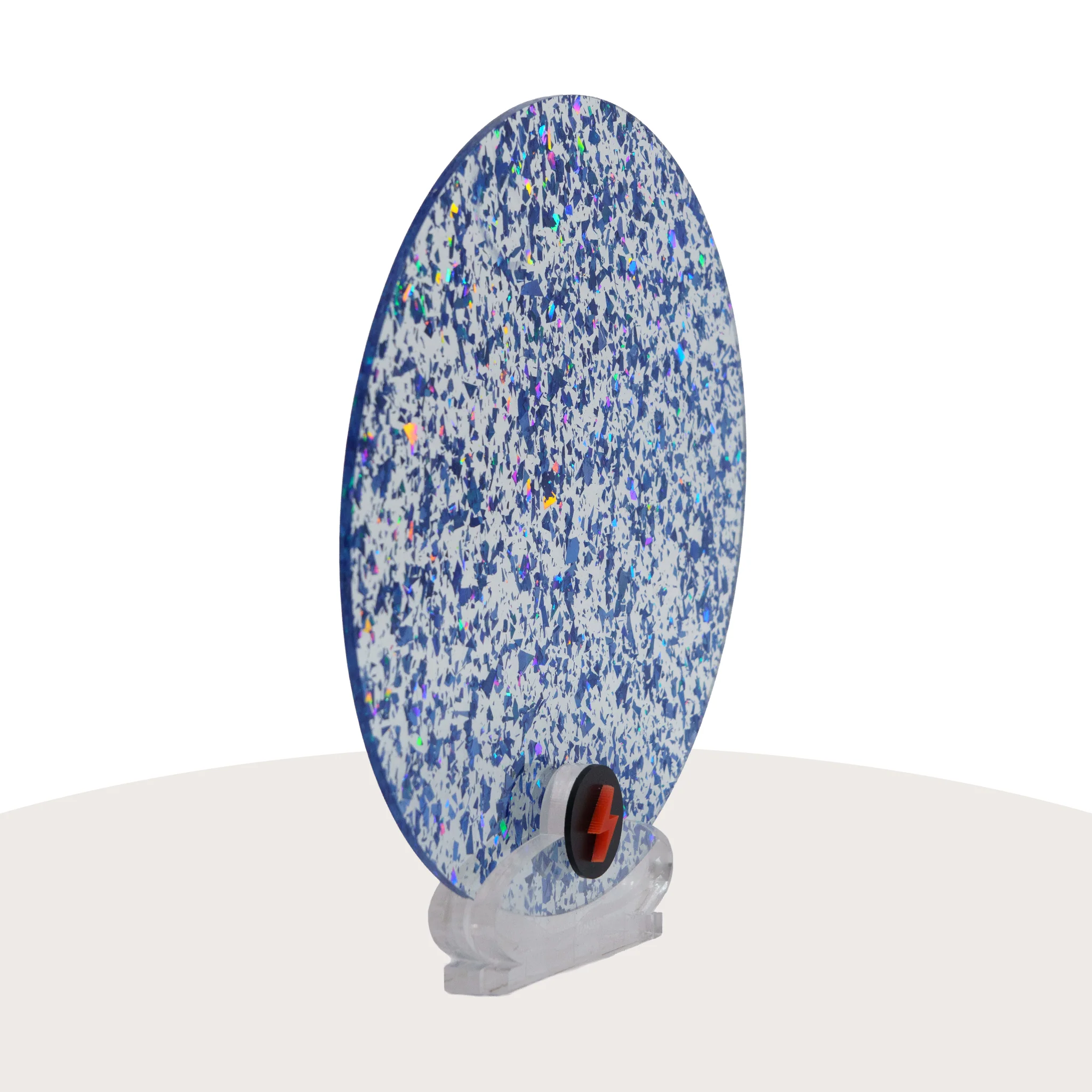 Blue Tinsel Glitter Acrylic - Image 2