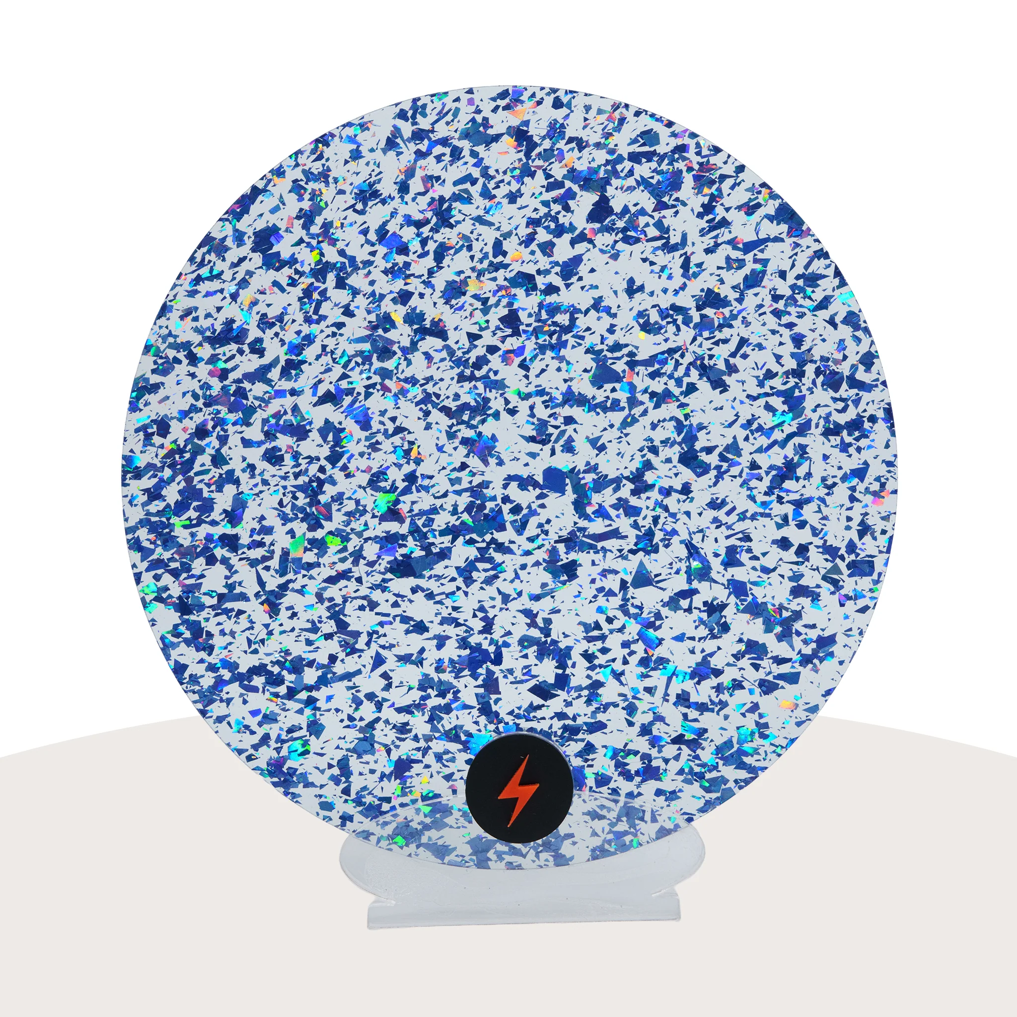 Blue Tinsel Glitter Acrylic - Image 3