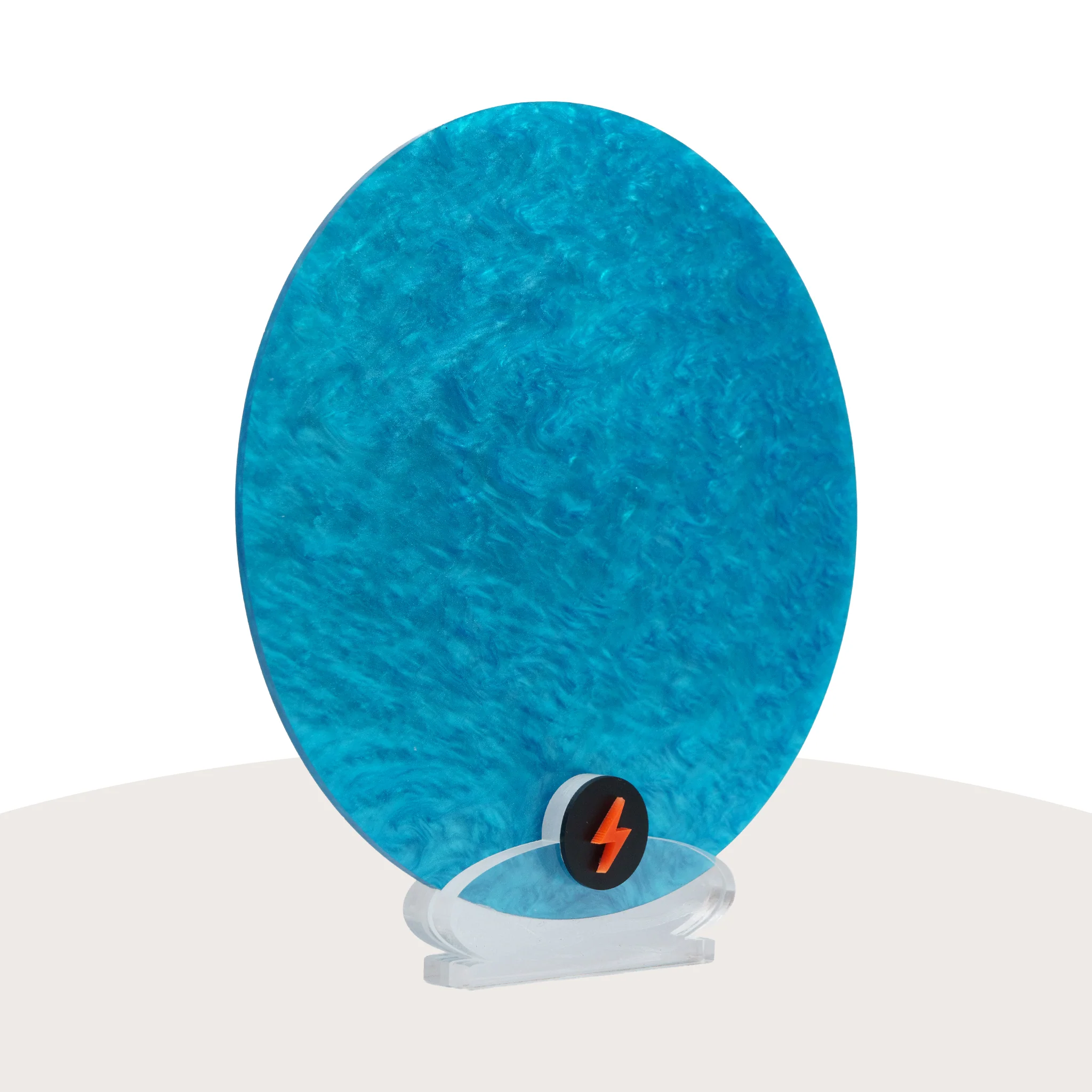 Bright Blue Pearl Finish Acrylic - Image 2