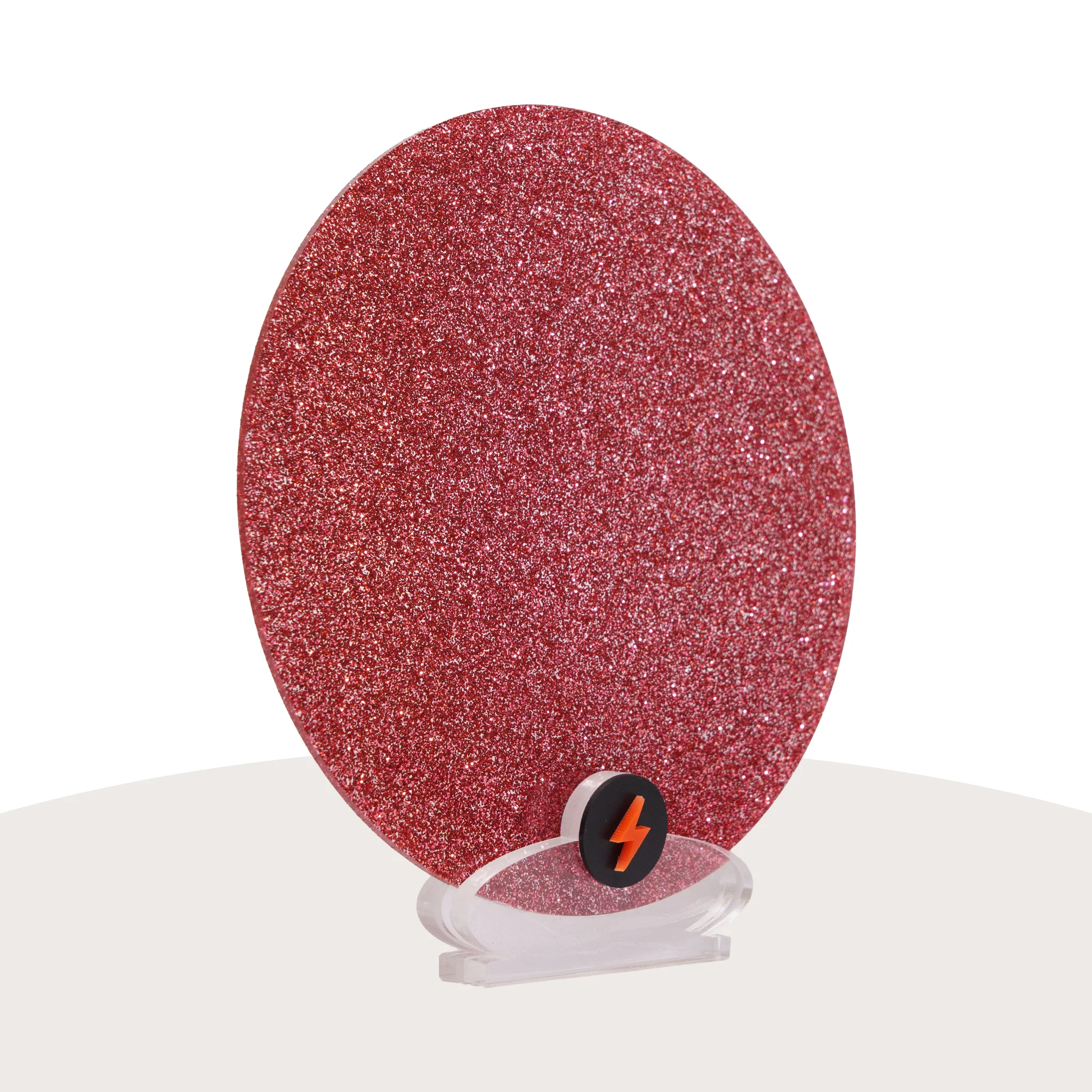Deep Rose Standard Glitter Acrylic - Image 2