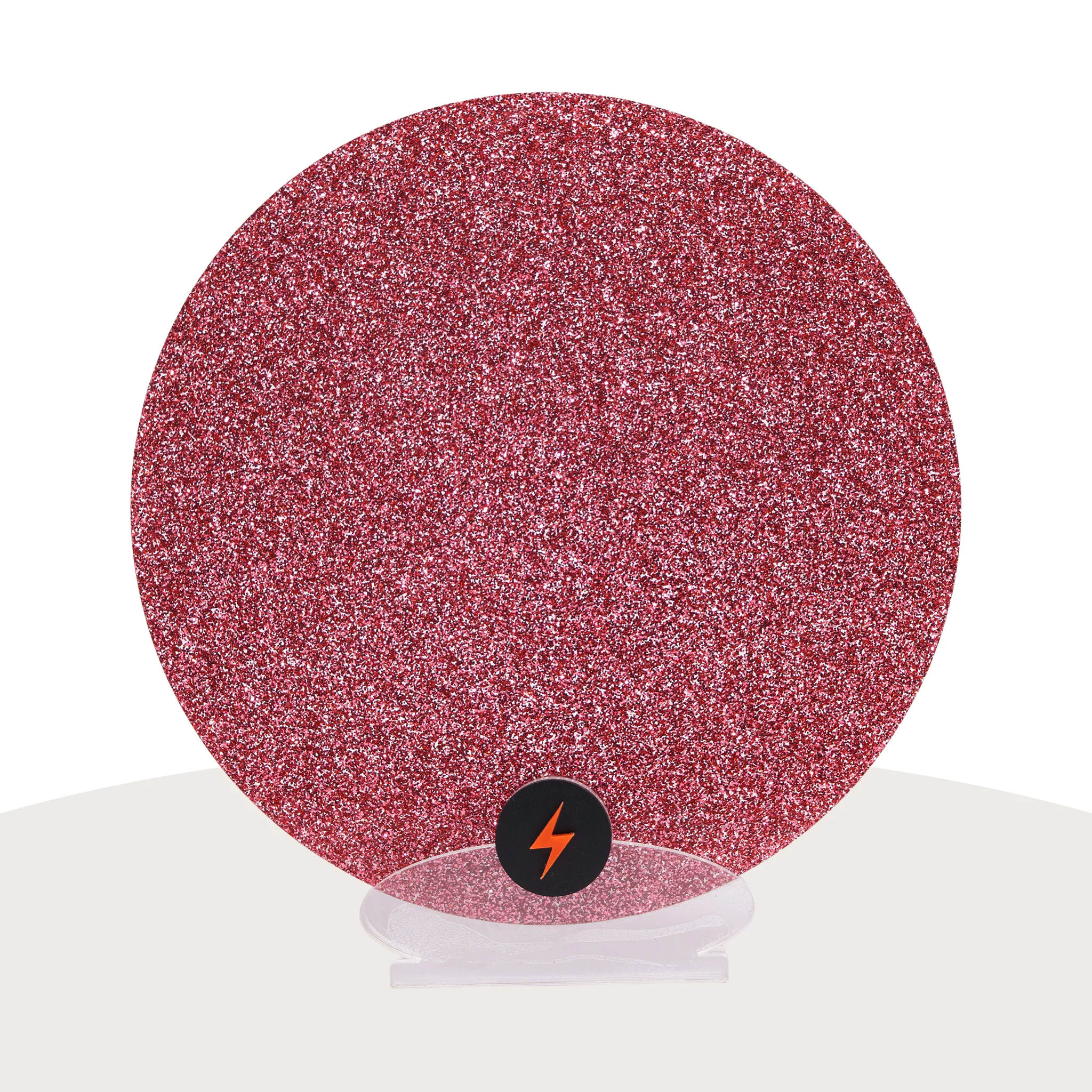Deep Rose Standard Glitter Acrylic - Image 3