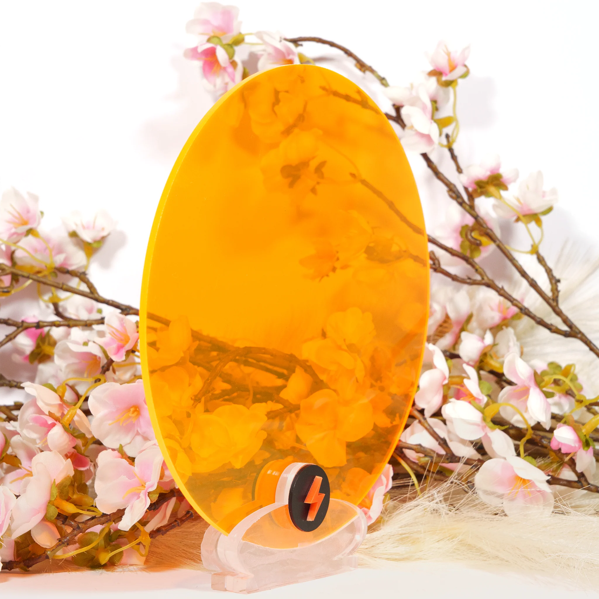 Fluro Orange Transparent Acrylic - Image 2
