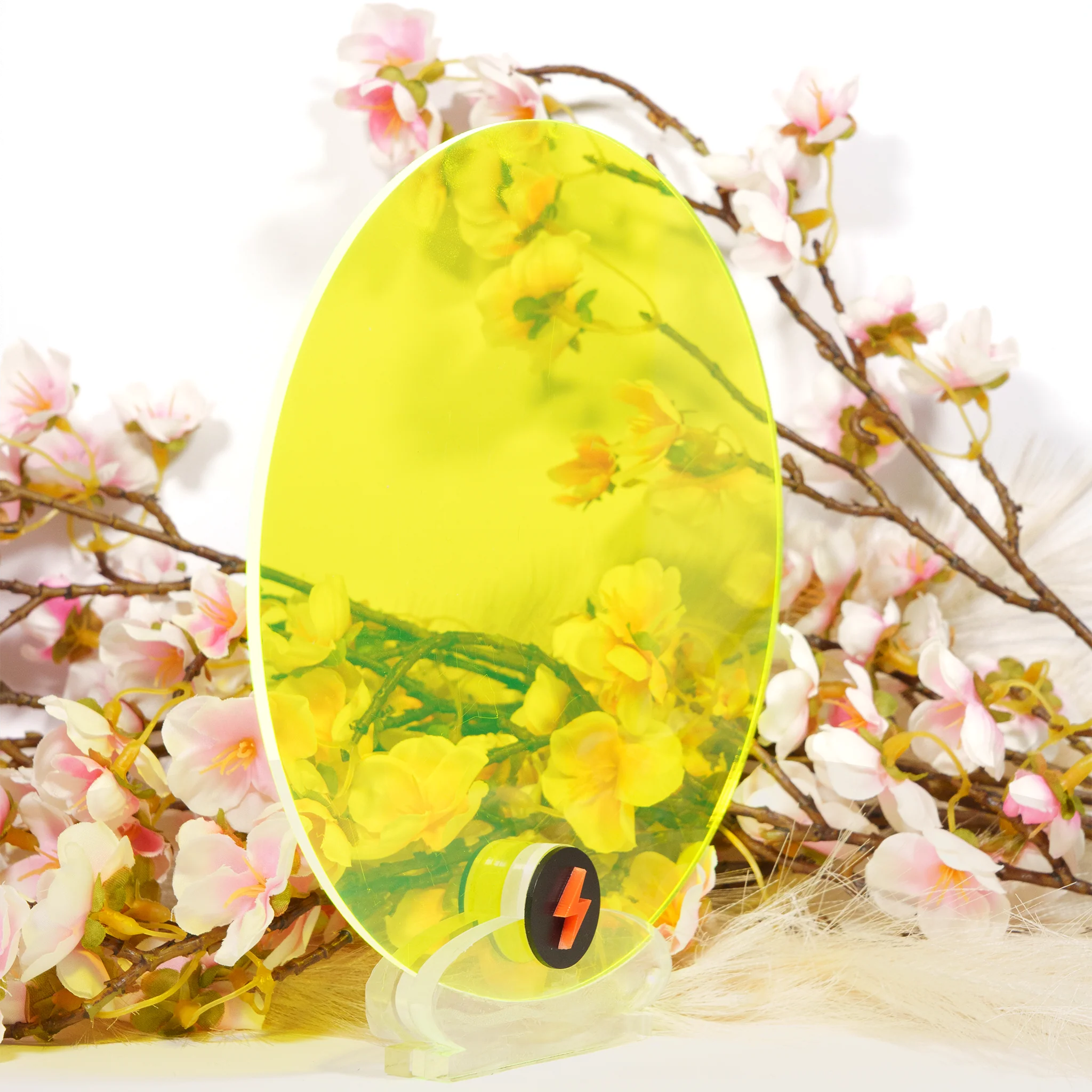 Fluro Yellow Transparent Acrylic - Image 2