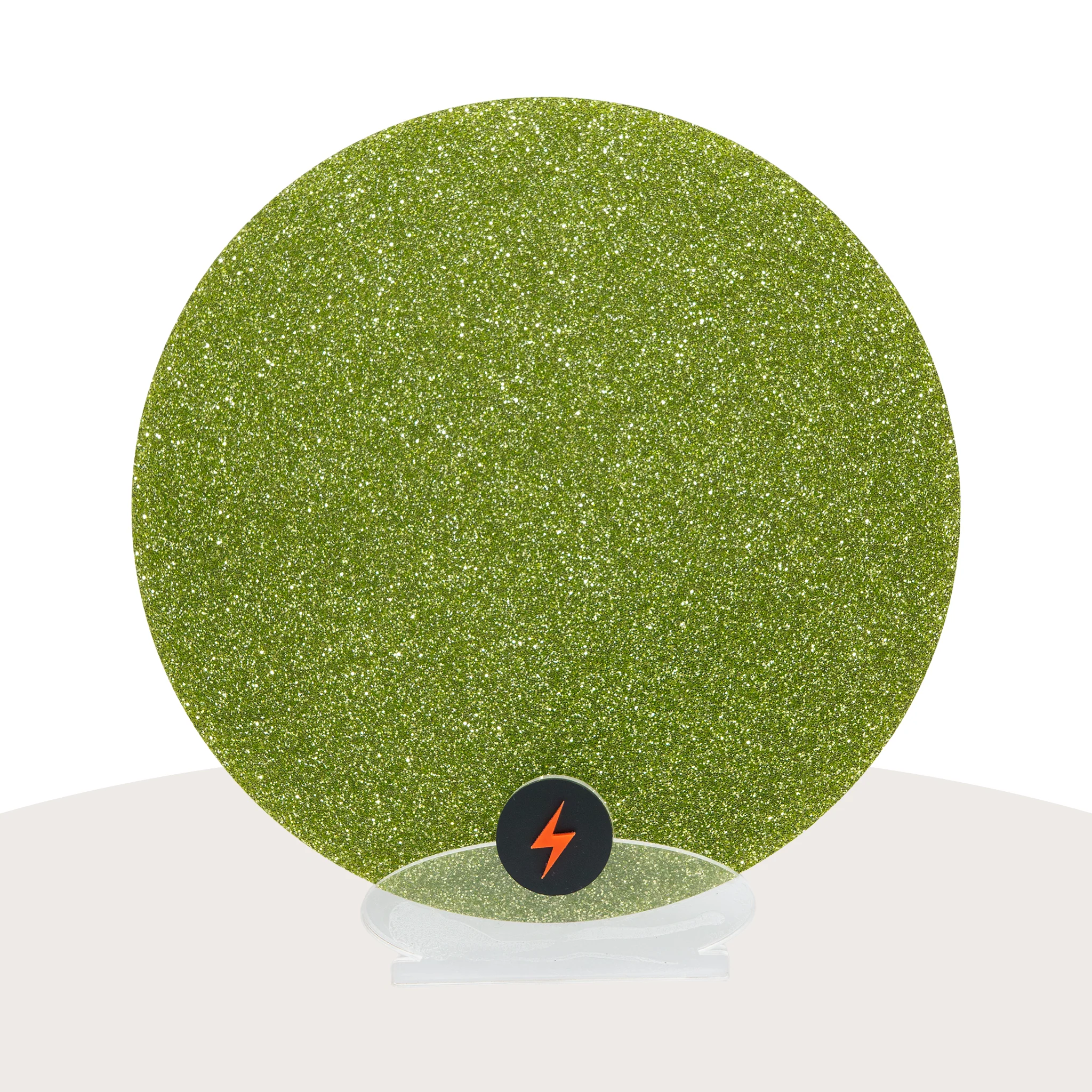 Green Standard Glitter Acrylic - Image 3