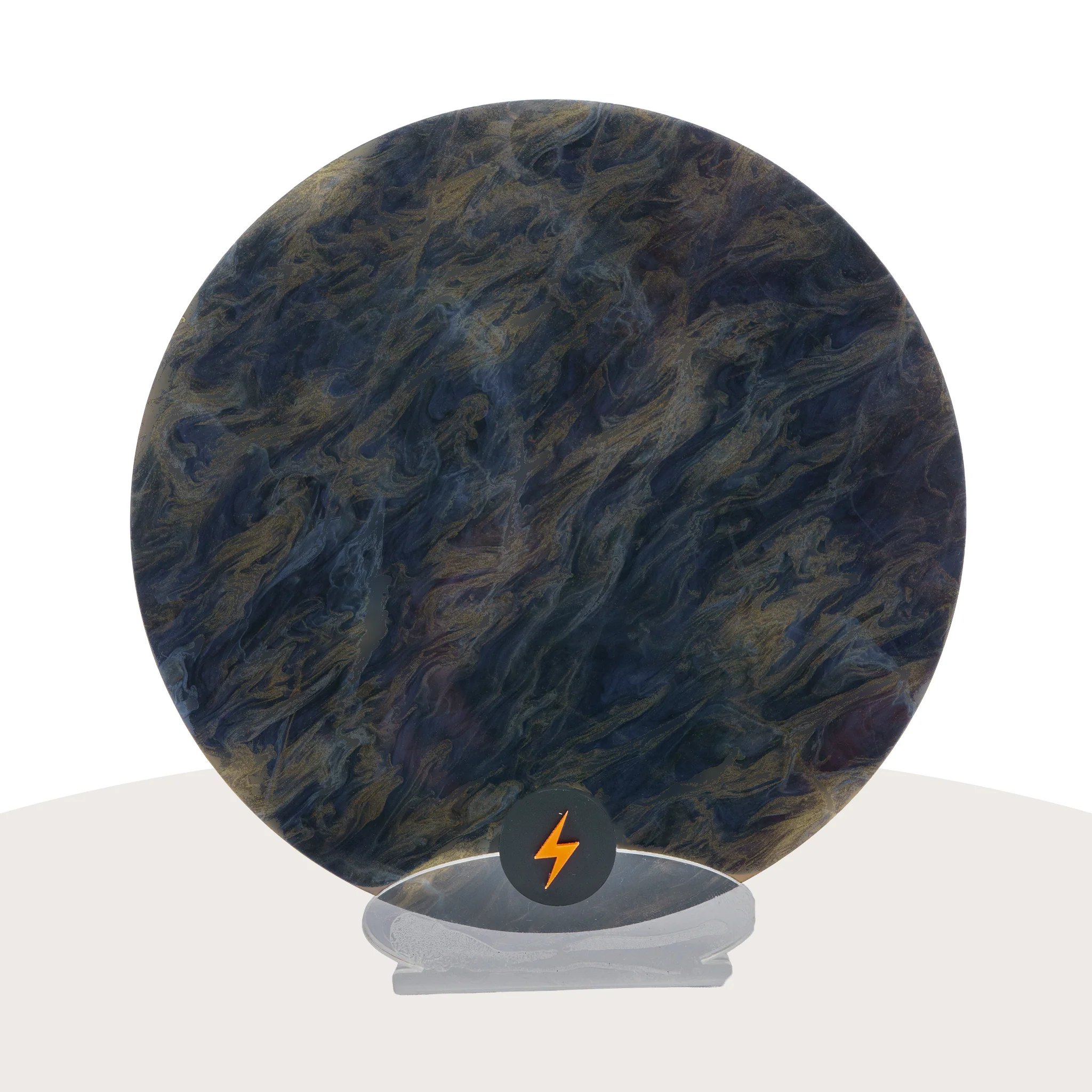 Grey Gold Starlight Shimmer Acrylic - Image 3