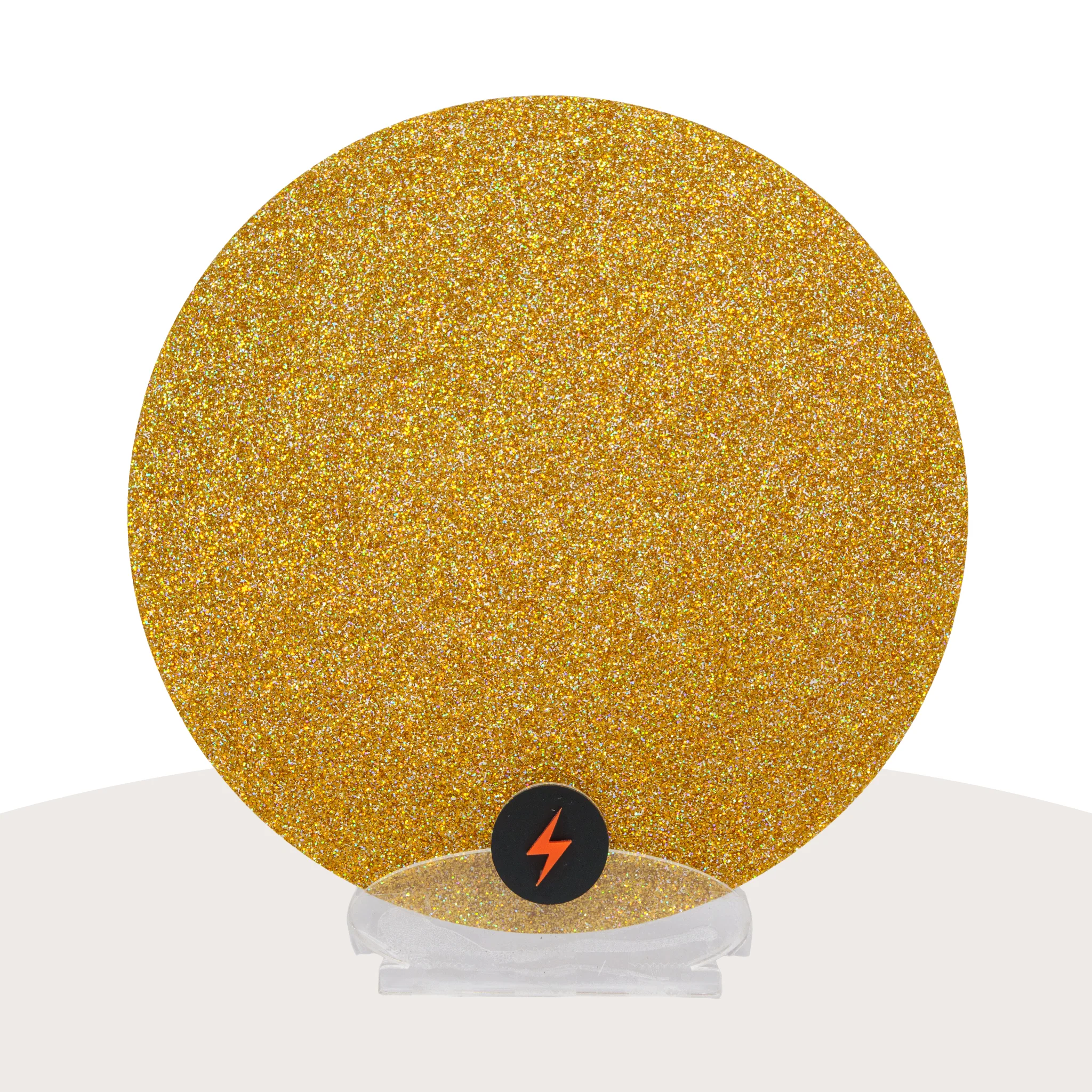 Holographic Gold Standard Glitter Acrylic - Image 3