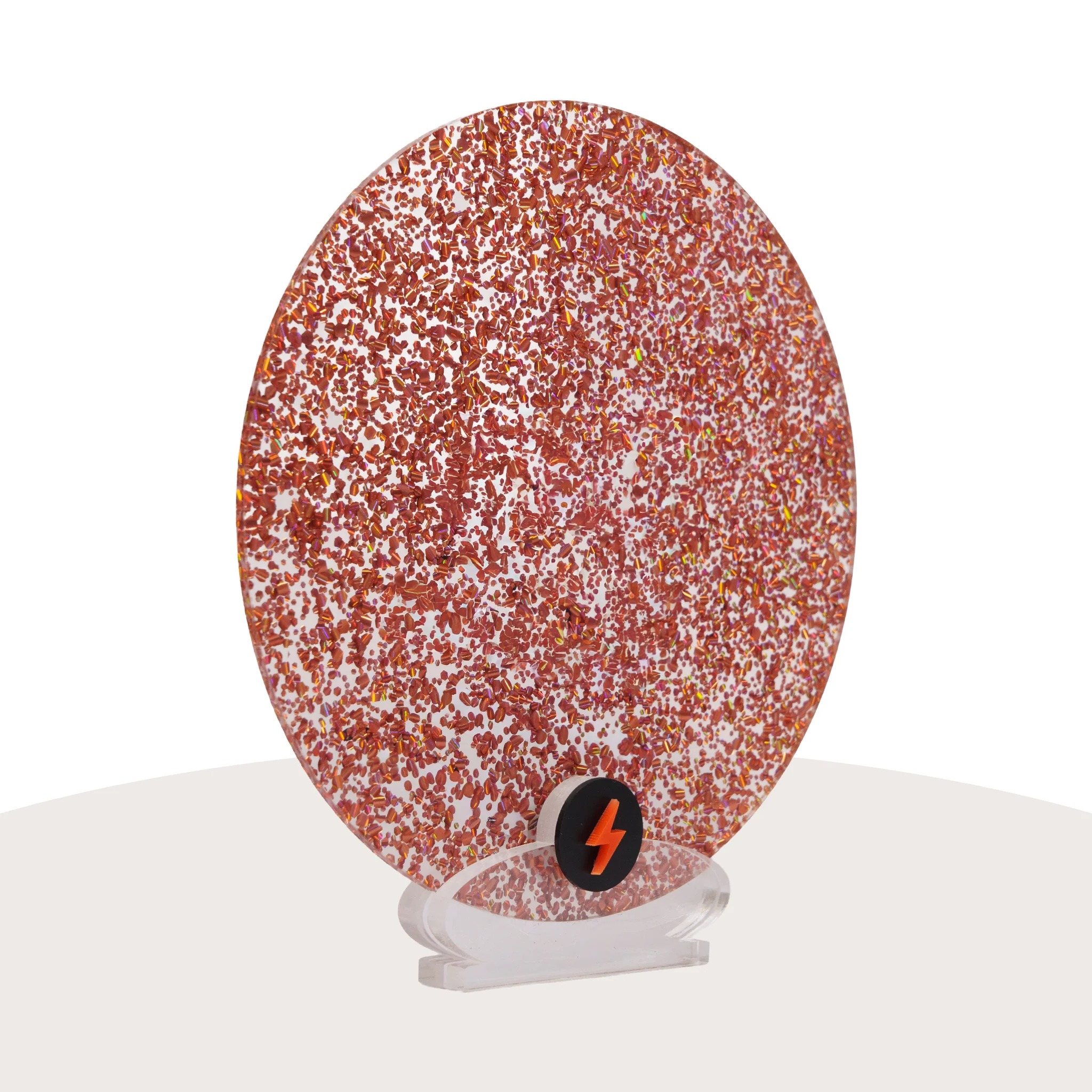 Holographic Rose Gold Crackle Glitter - Image 2