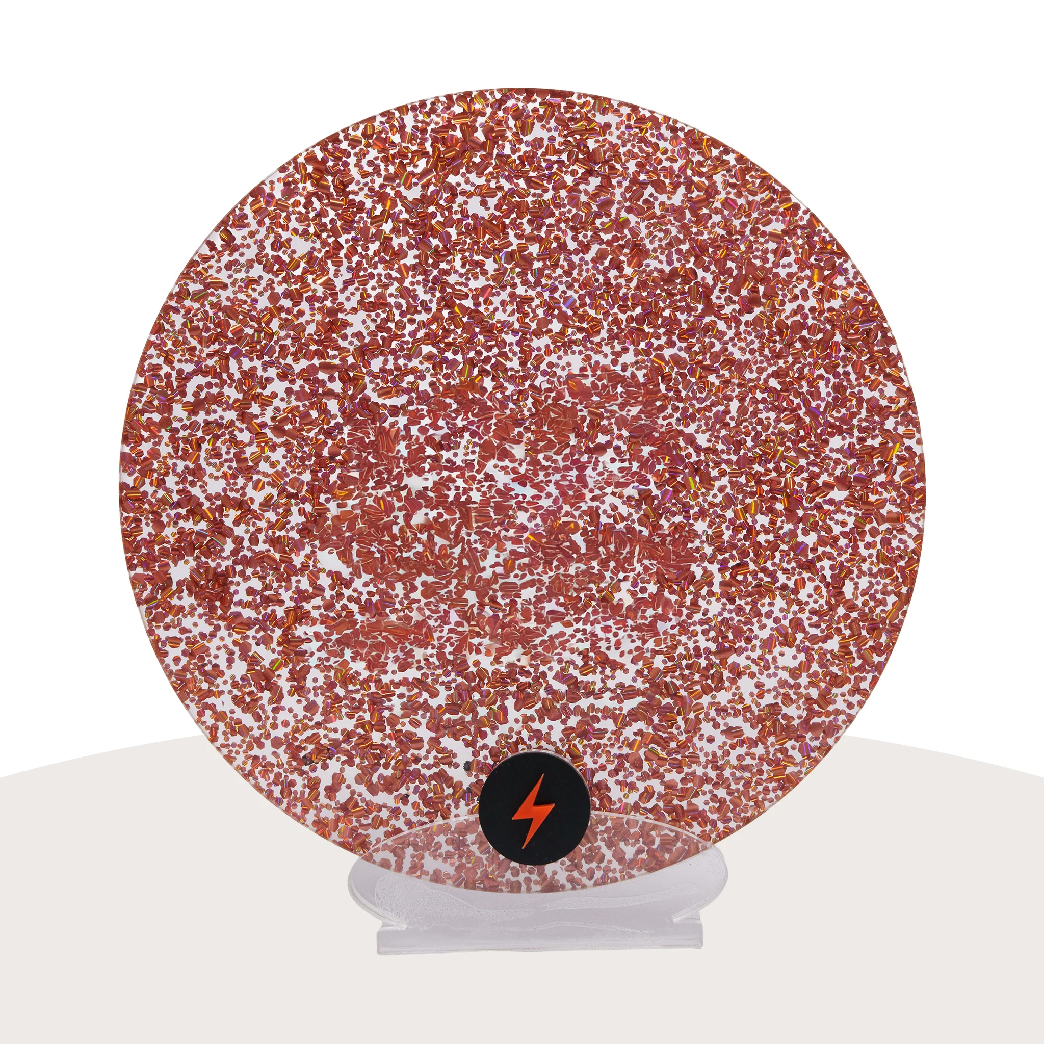 Holographic Rose Gold Crackle Glitter - Image 3