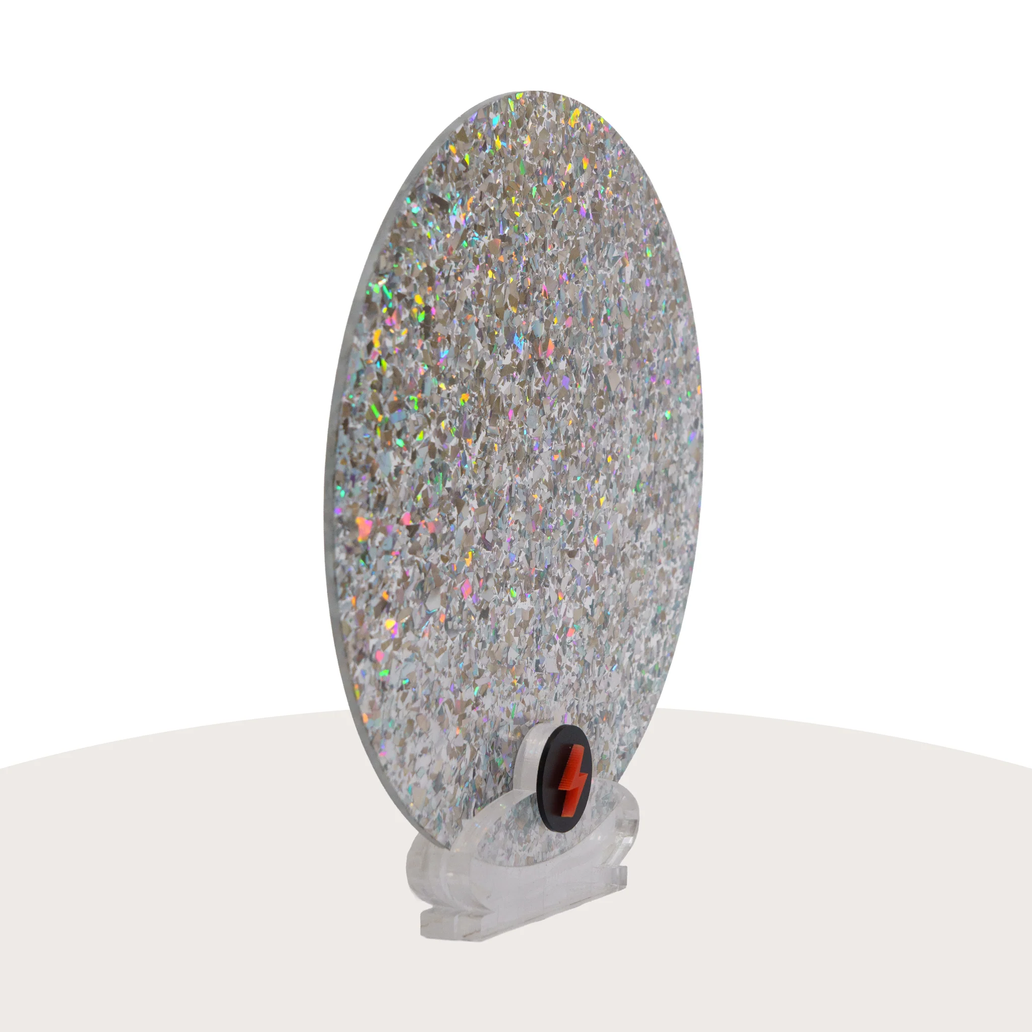 Holographic Silver Chunky Glitter Acrylic - Image 2