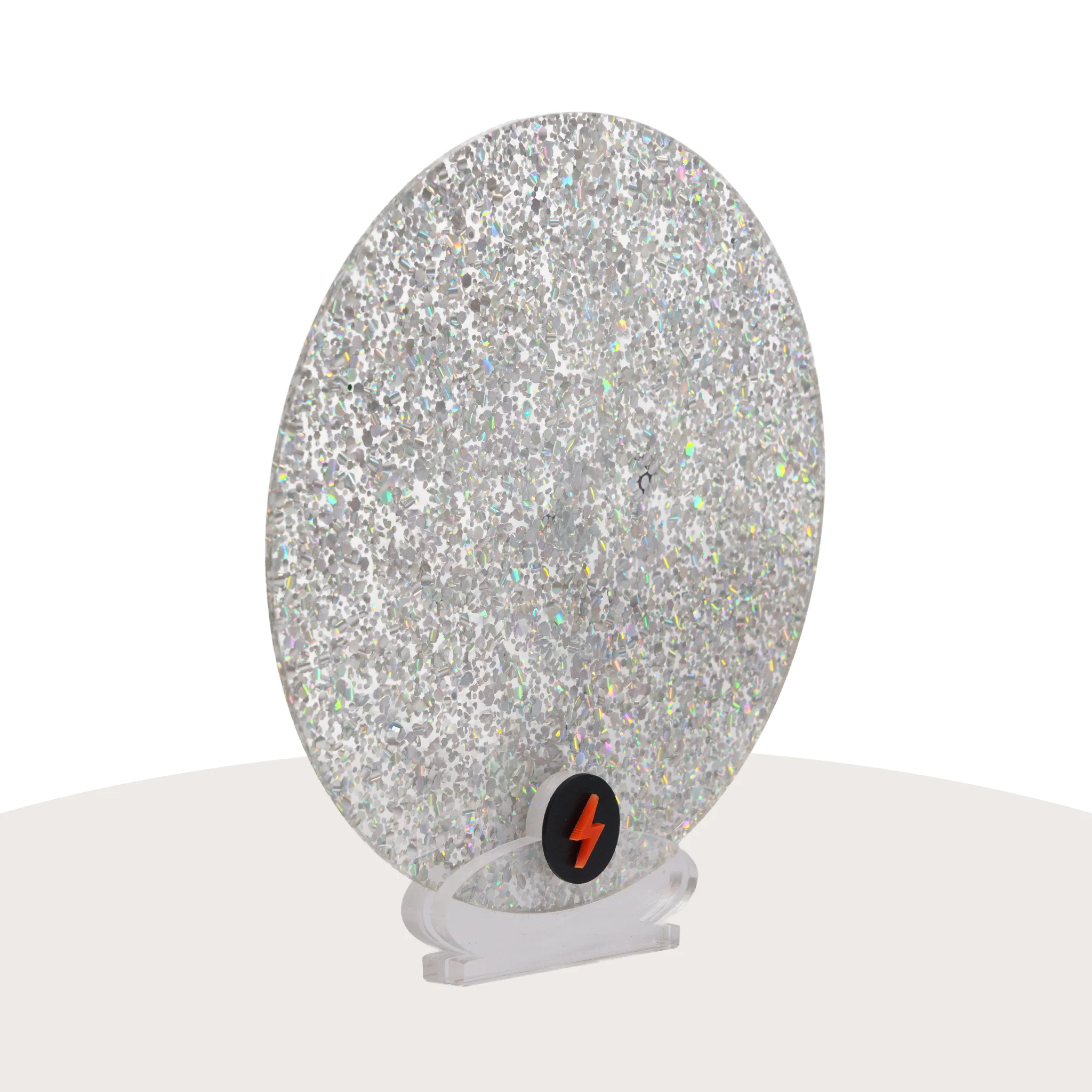 Holographic Silver Crackle Glitter - Image 2
