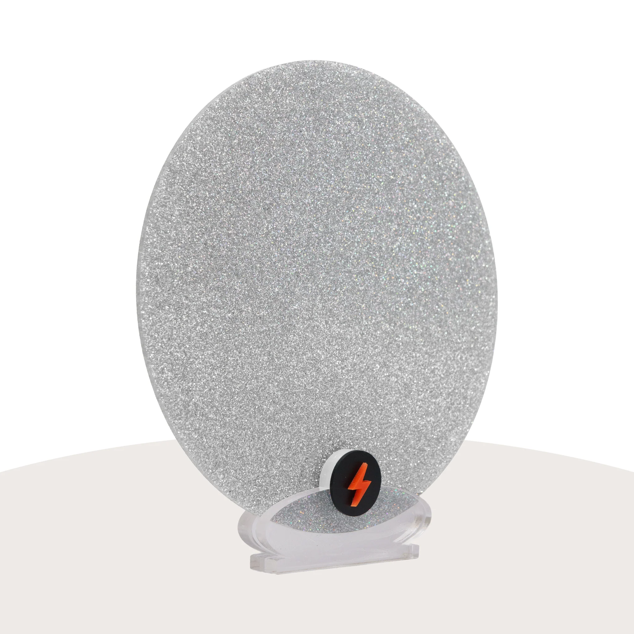 Holographic Silver Standard Glitter Acrylic - Image 2