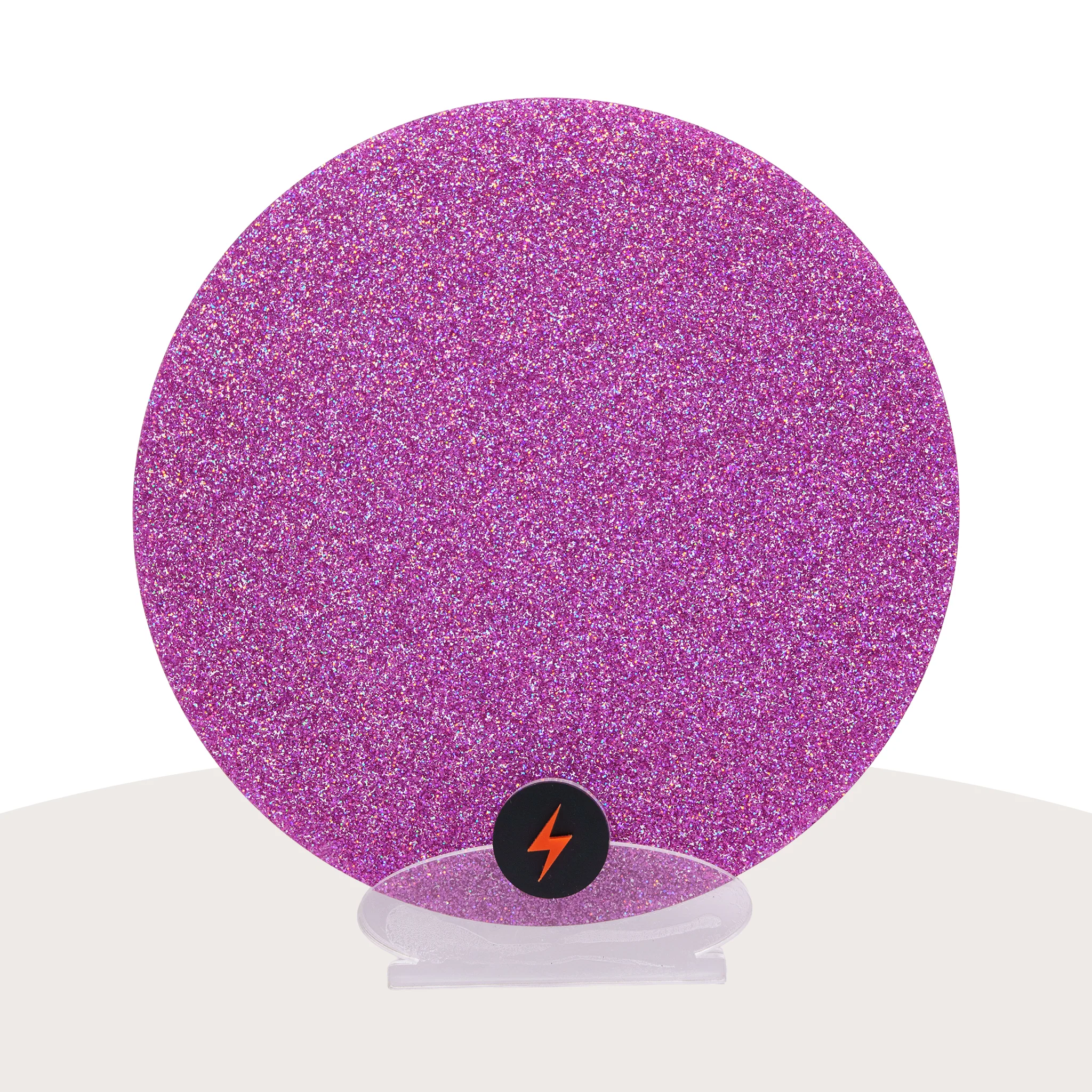 Holographic Violet Standard Glitter Acrylic - Image 2