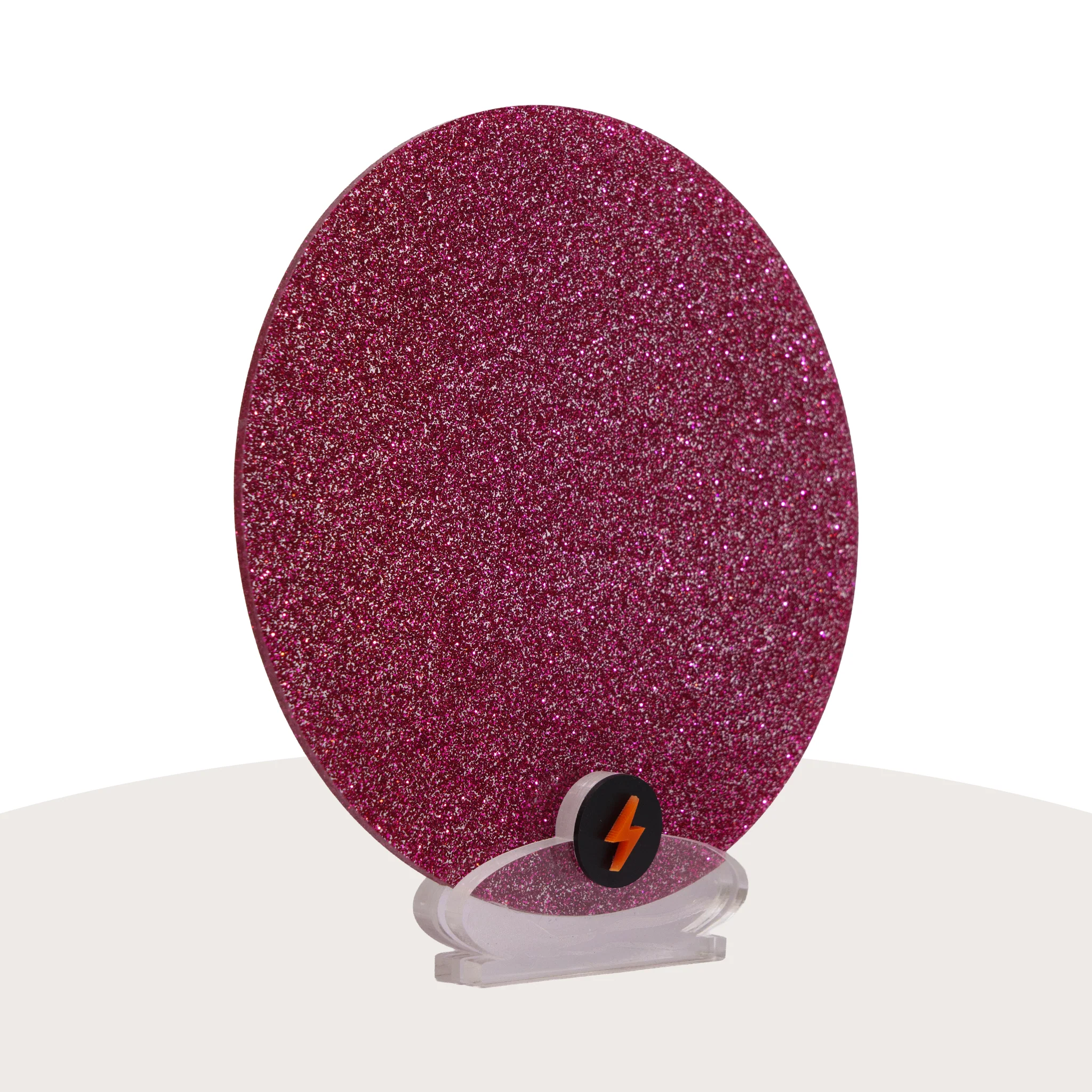 Hot Pink Standard Glitter Acrylic - Image 2