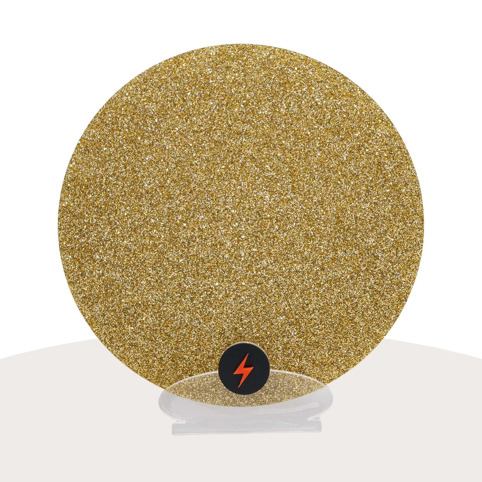 Light Gold Standard Glitter Acrylic - Image 3