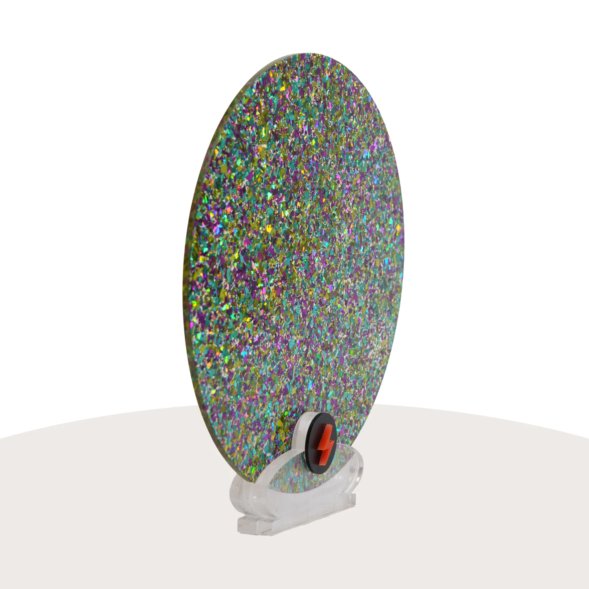Peacock Chunky Glitter Acrylic - Image 2