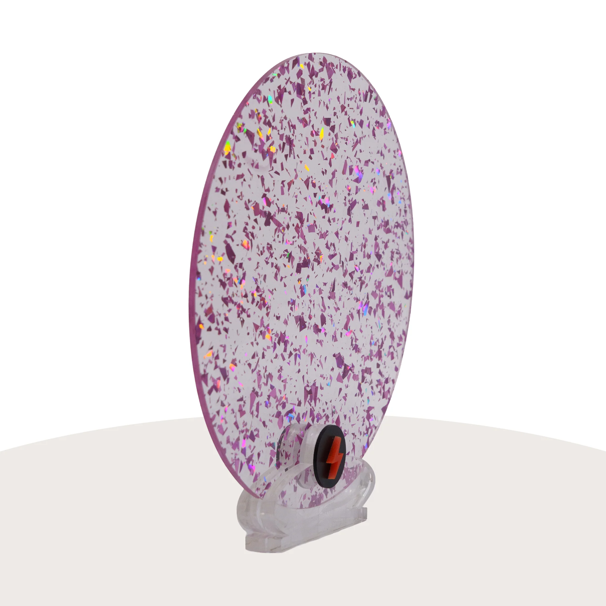 Pink Tinsel Glitter Acrylic - Image 2