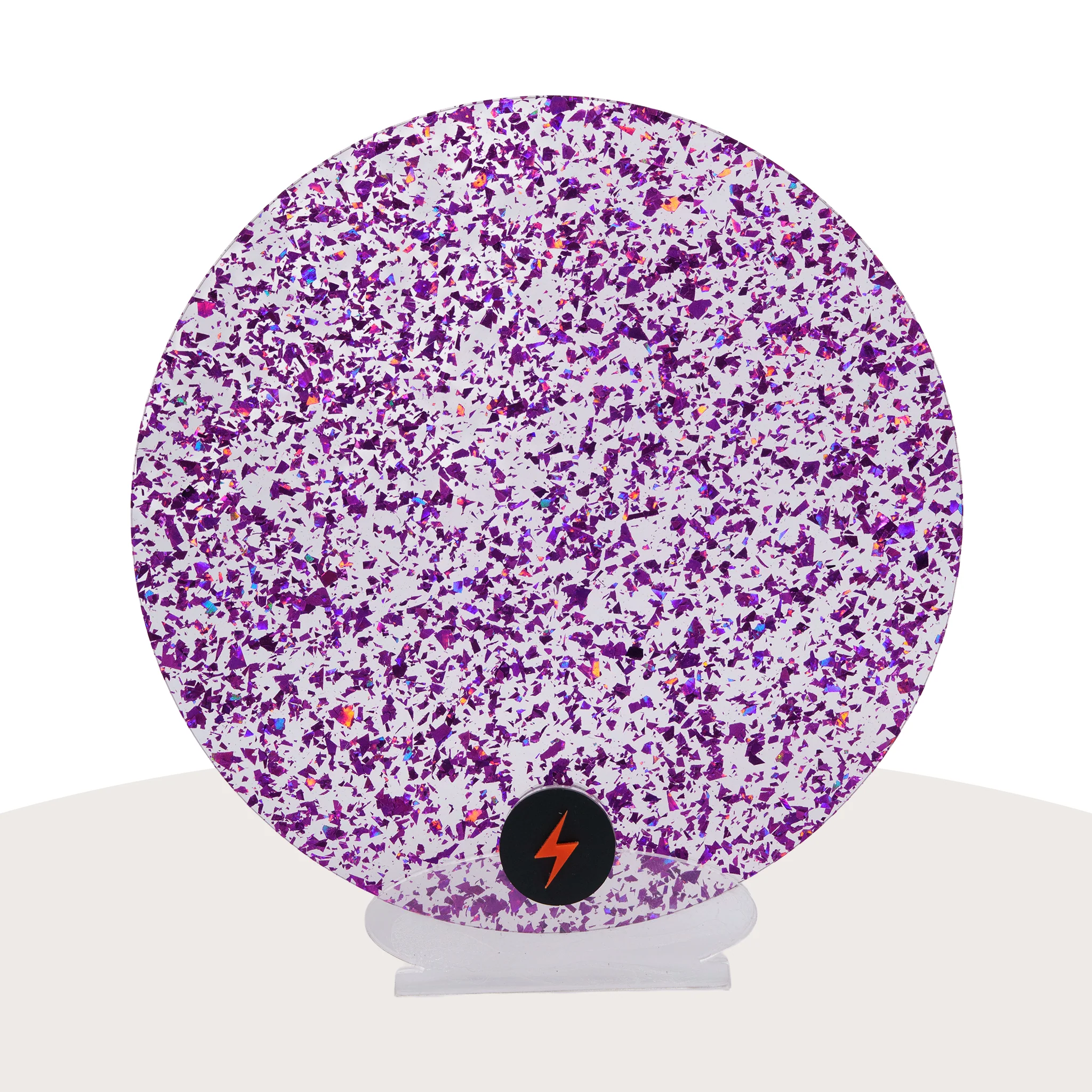 Purple Tinsel Glitter Acrylic - Image 3