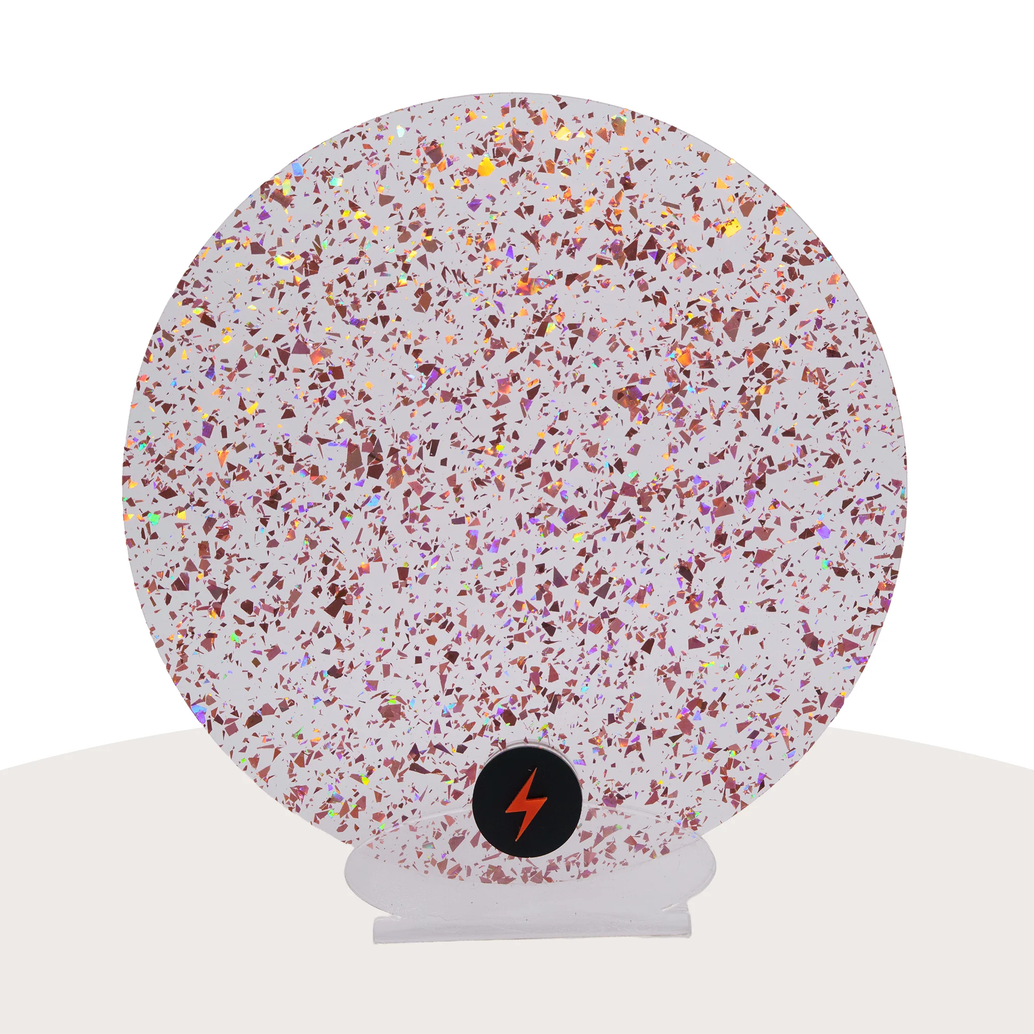 Rose Gold Tinsel Glitter Acrylic - Image 3