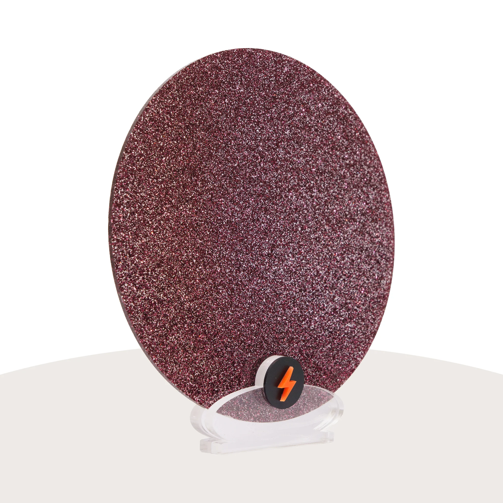 Ruby Red Standard Glitter Acrylic - Image 2