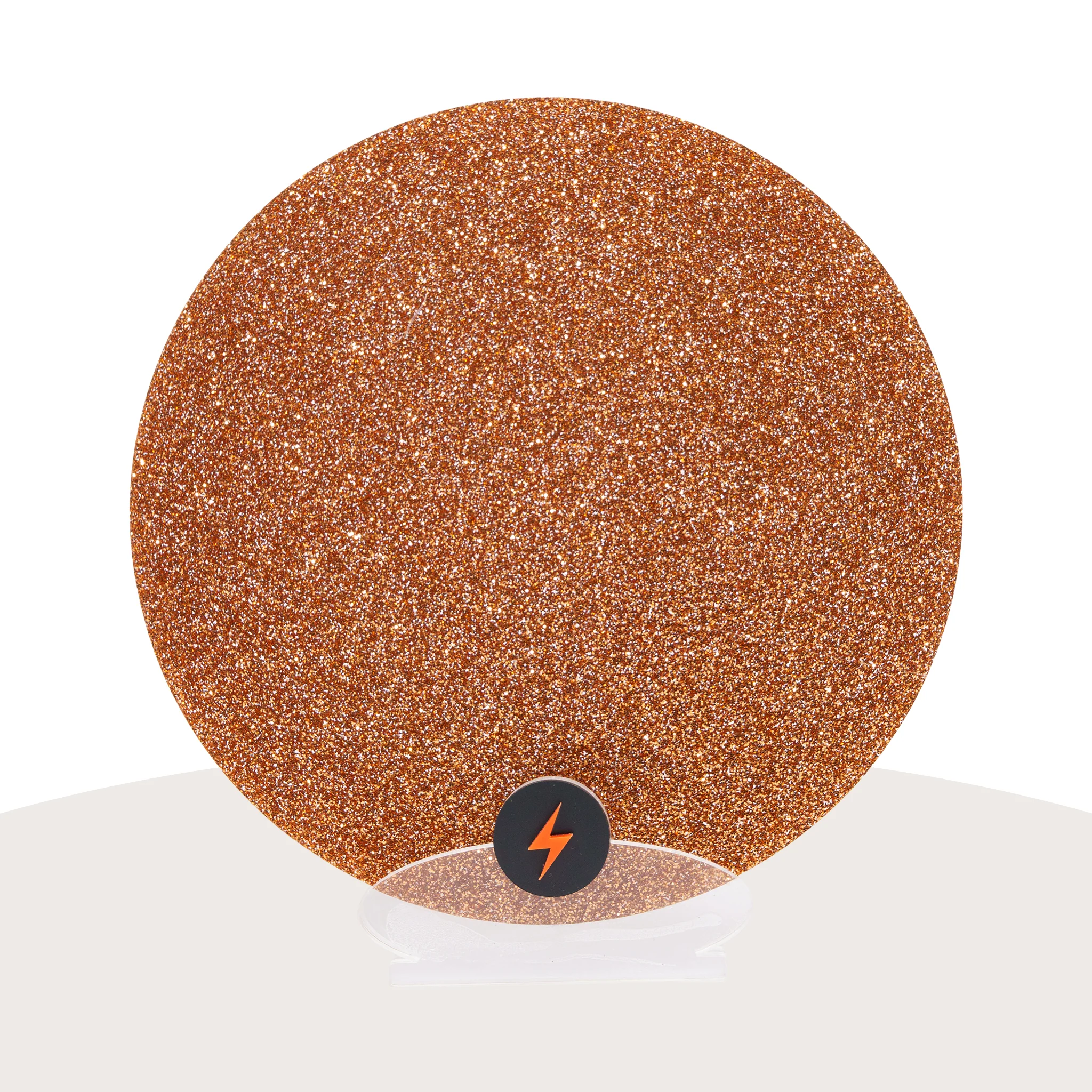 Rust Red Standard Glitter Acrylic - Image 3