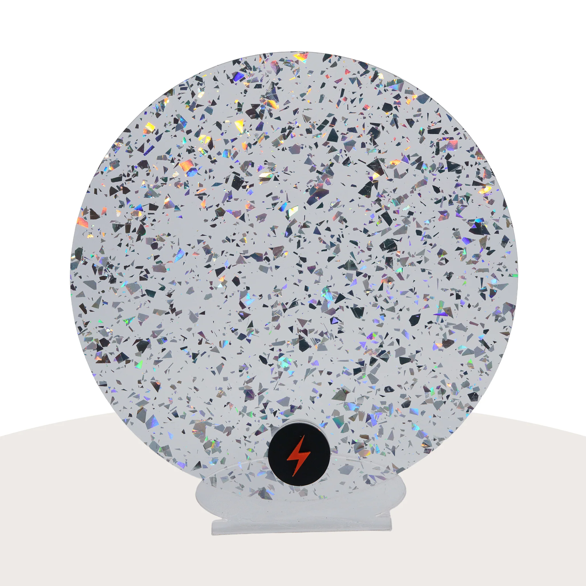 Silver Tinsel Glitter Acrylic - Image 3