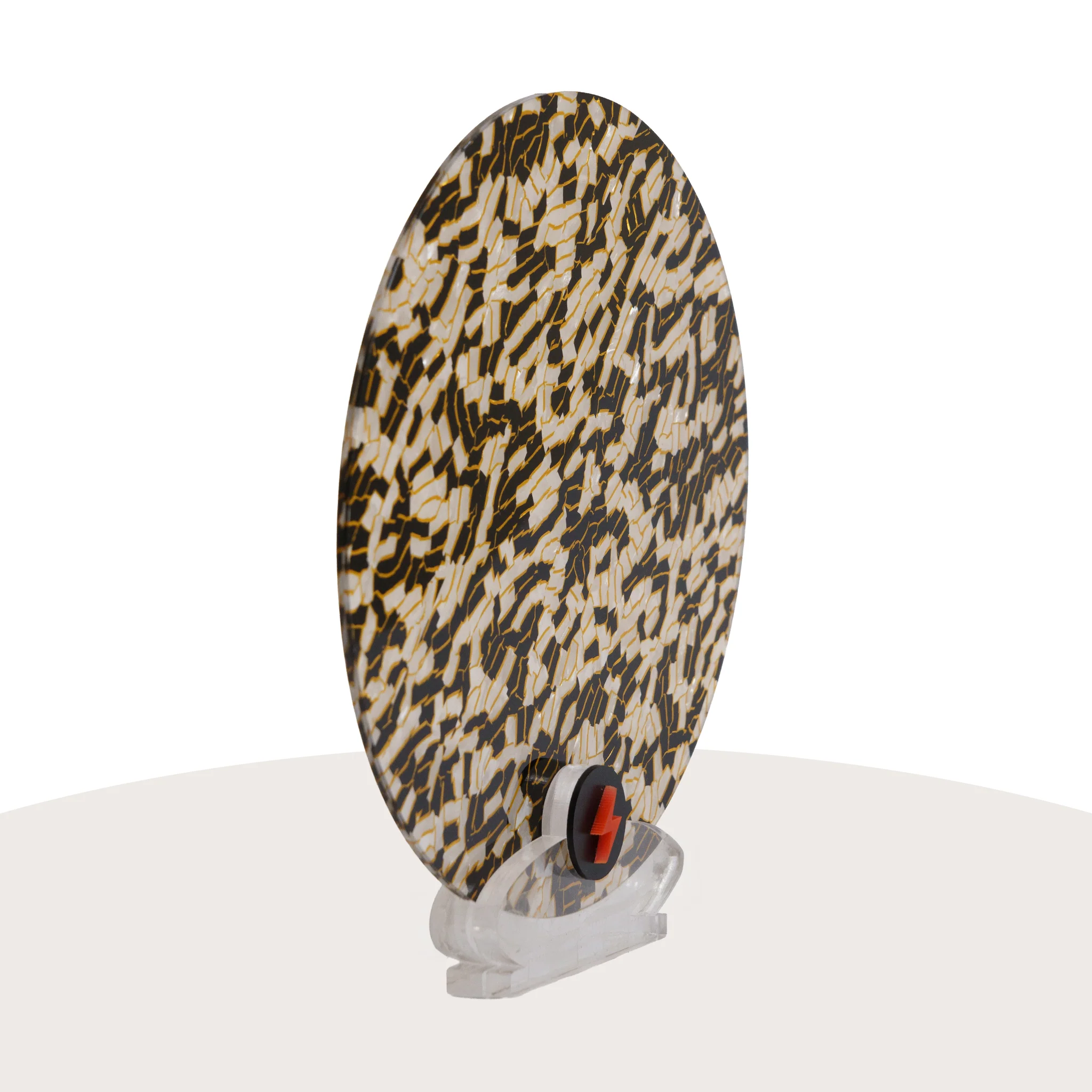 White/Black/Gold Crackle Specialty Acrylic - Image 2