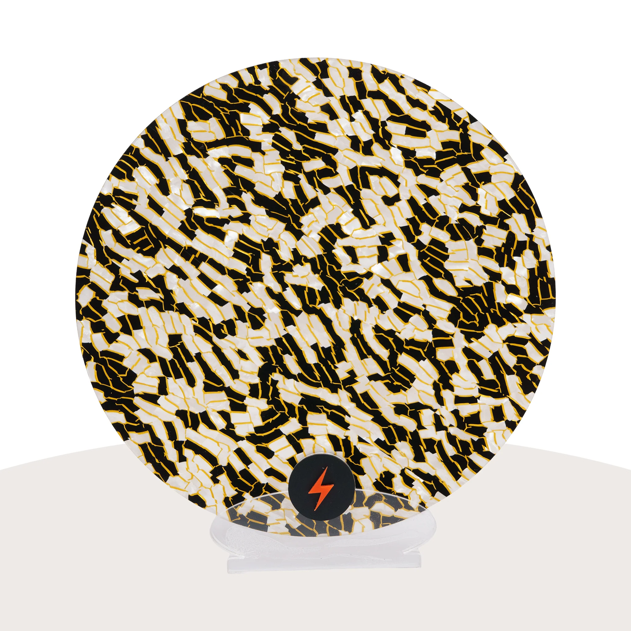 White/Black/Gold Crackle Specialty Acrylic - Image 3